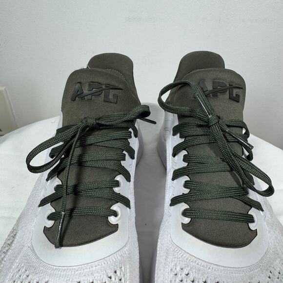 APL Techloom Tracer Sneaker Women 10.5 White Green Running Walking Comfort - Picture 4 of 10